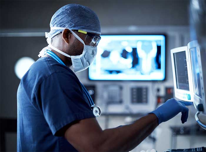 doctor checking vitals