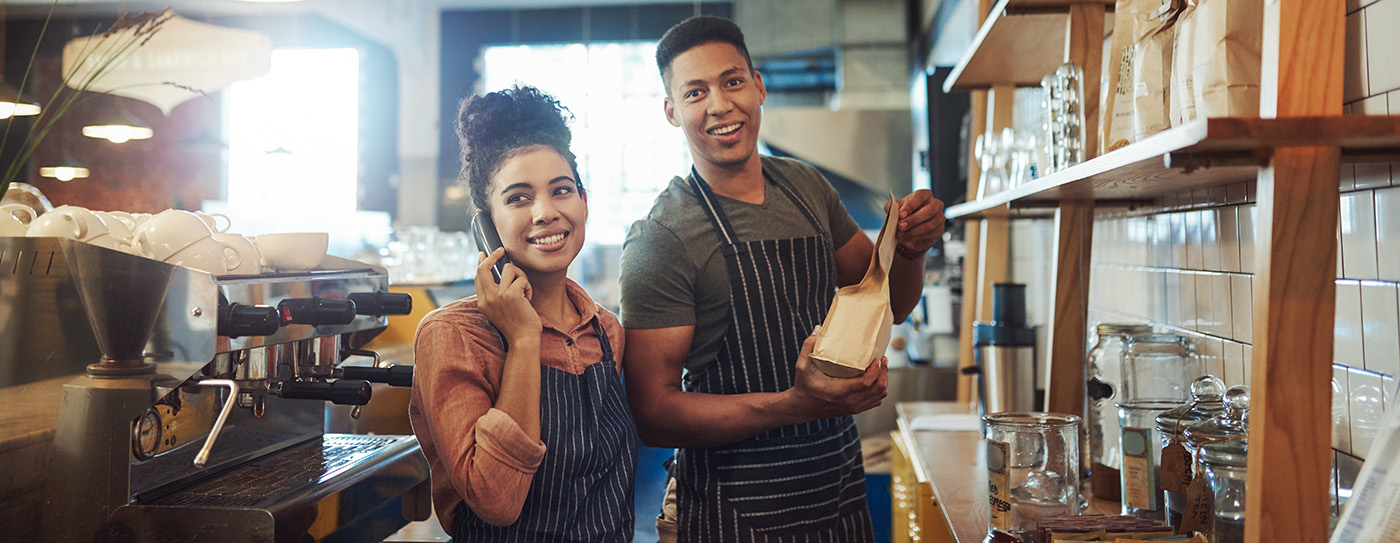 baristas in a coffeeshop