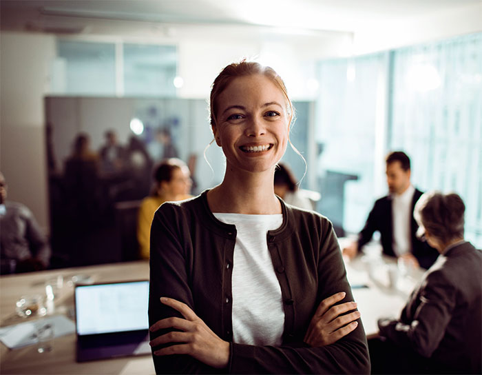 Smiling Technical Development Associate.